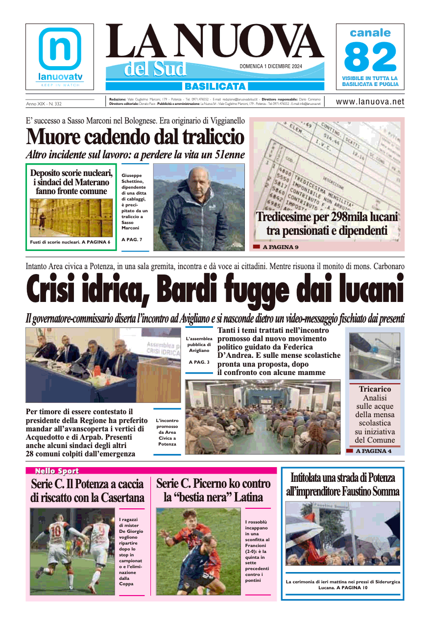 Domenica 1 dicembre 2024