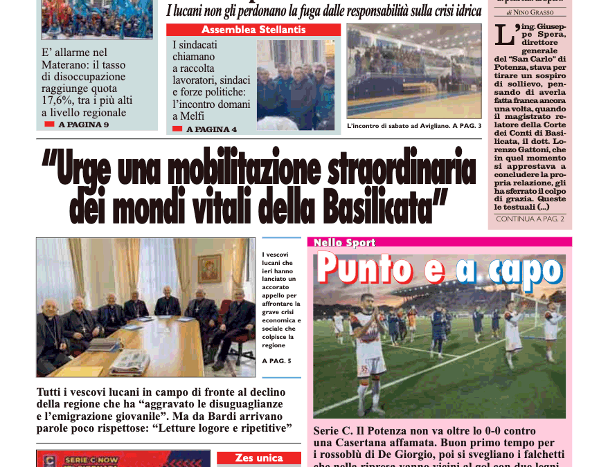 Lunedì 2 dicembre 2024