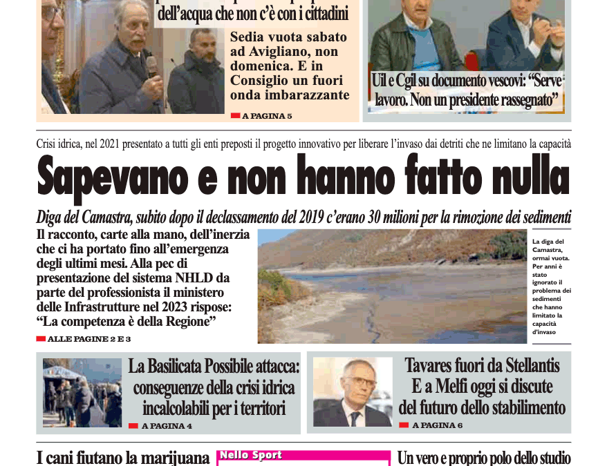 Martedì 3 dicembre 2024