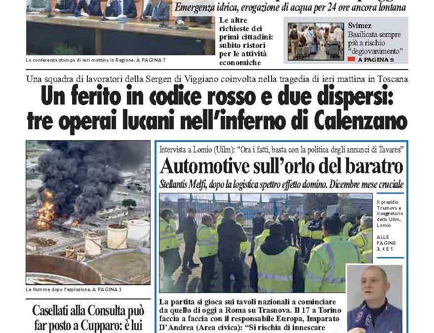Martedì 10 dicembre 2024