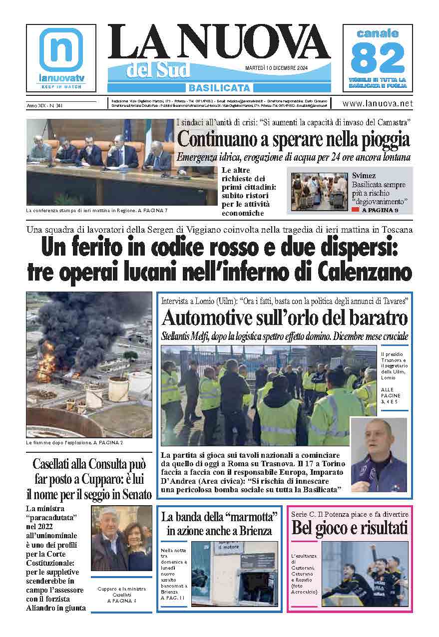 Martedì 10 dicembre 2024
