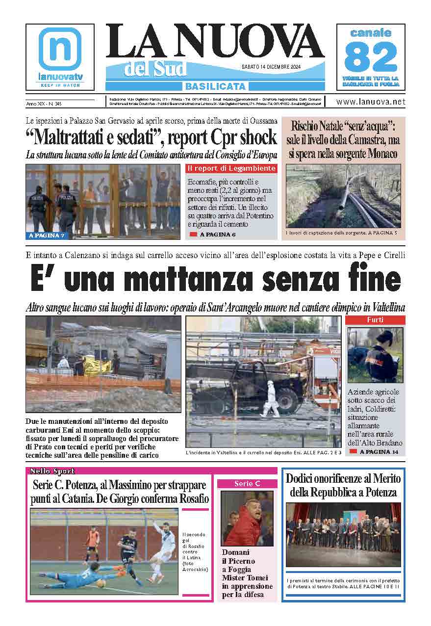 Sabato 14 dicembre 2024