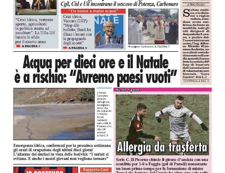 Lunedì 16 dicembre 2024