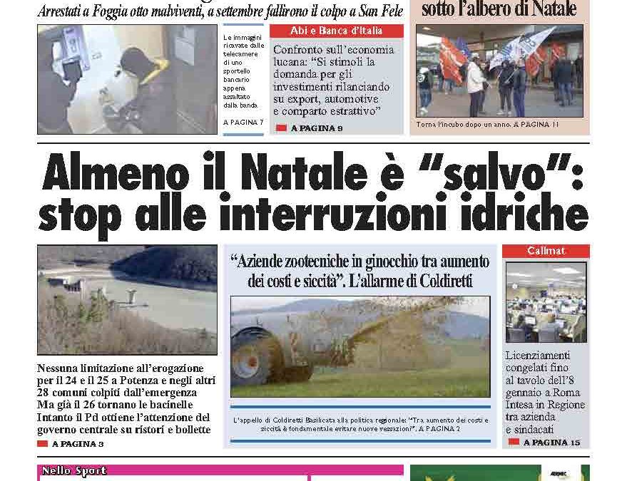 Sabato 21 dicembre 2024