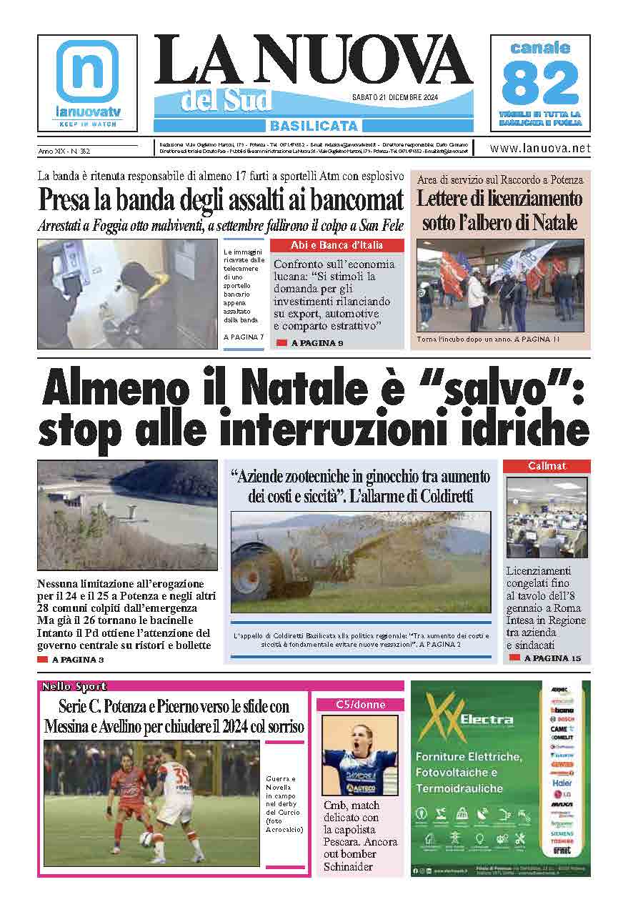 Sabato 21 dicembre 2024