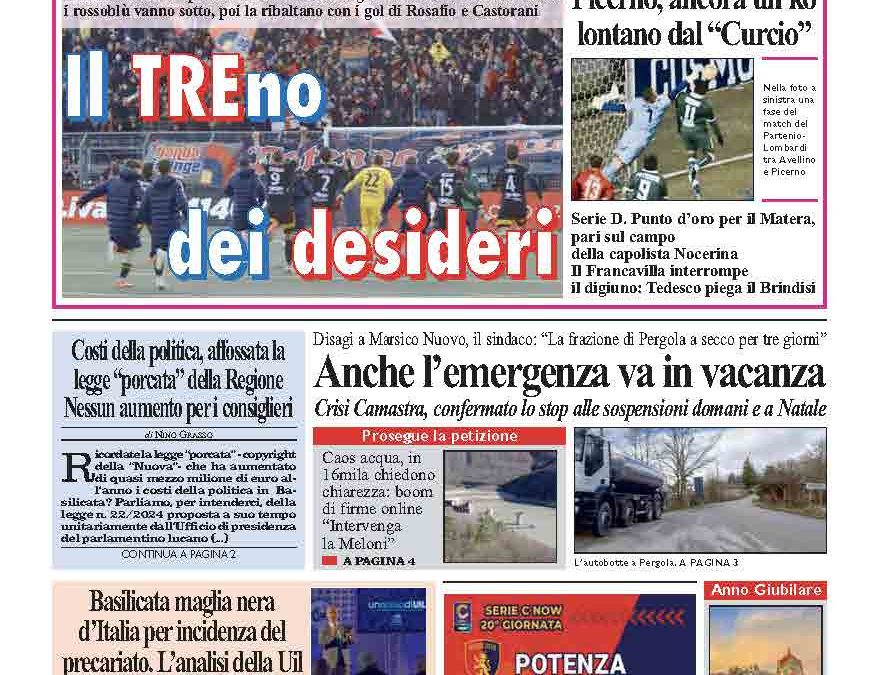 Lunedì 23 dicembre 2024