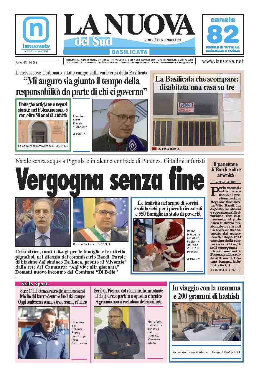Venerdì 27 dicembre 2024