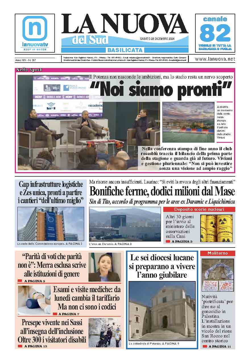 Sabato 28 dicembre 2024