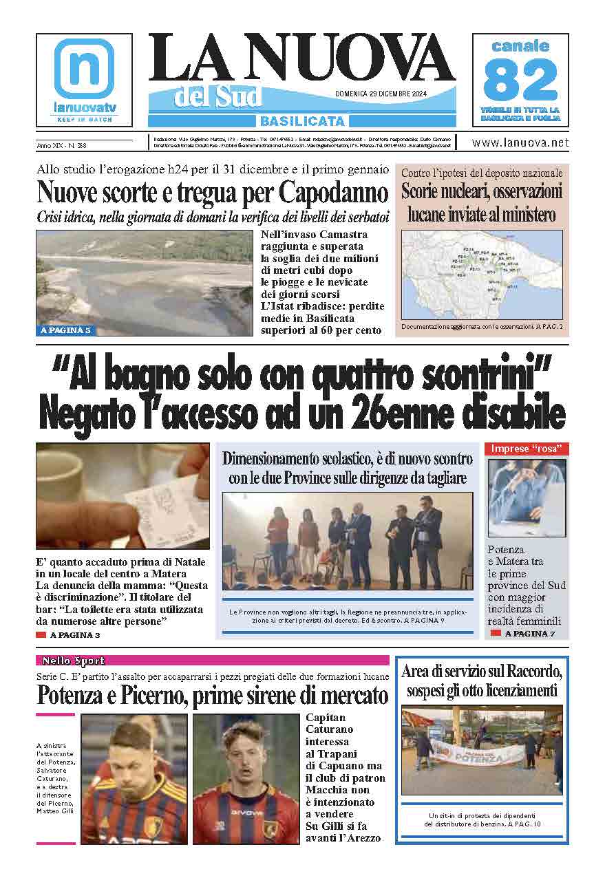 Domenica 29 dicembre 2024