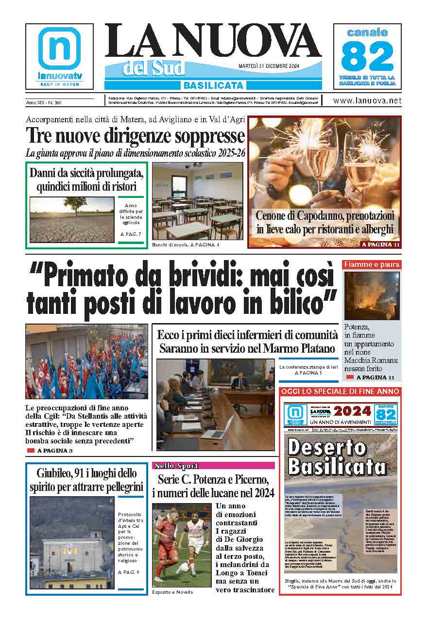 Martedì 31 dicembre 2024