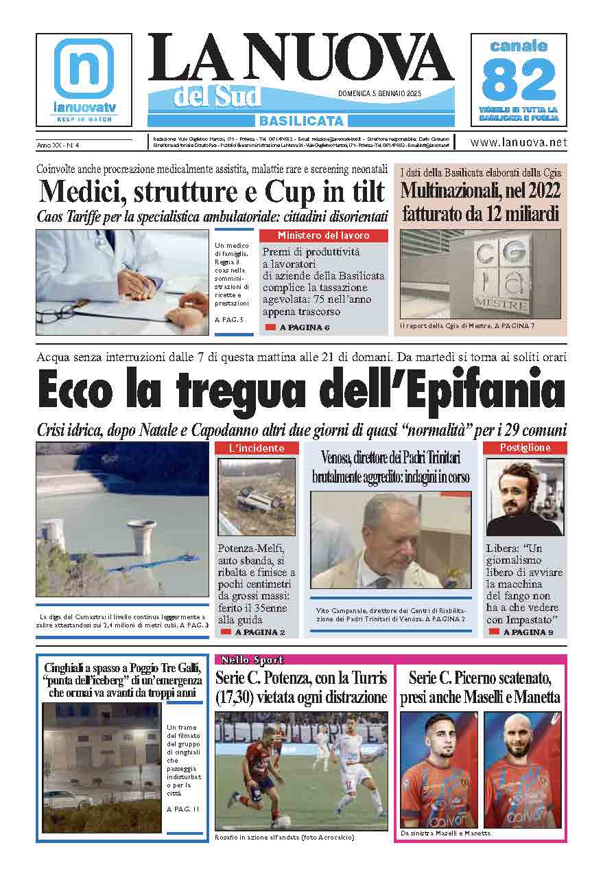 Domenica 5 gennaio 2025