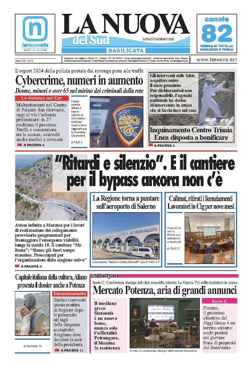 Giovedì 9 gennaio 2025