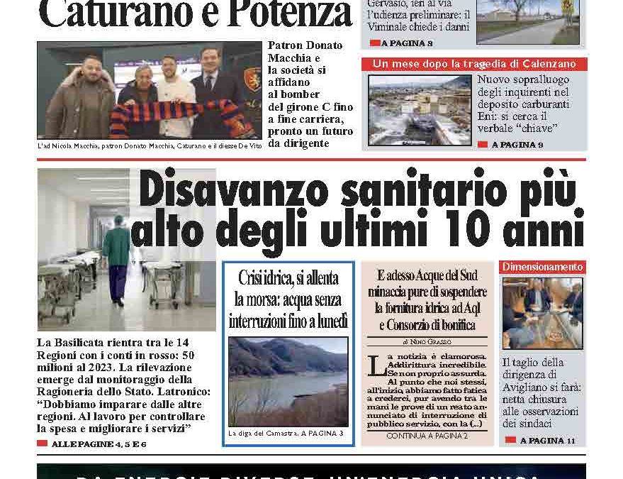 Venerdì 10 gennaio 2025
