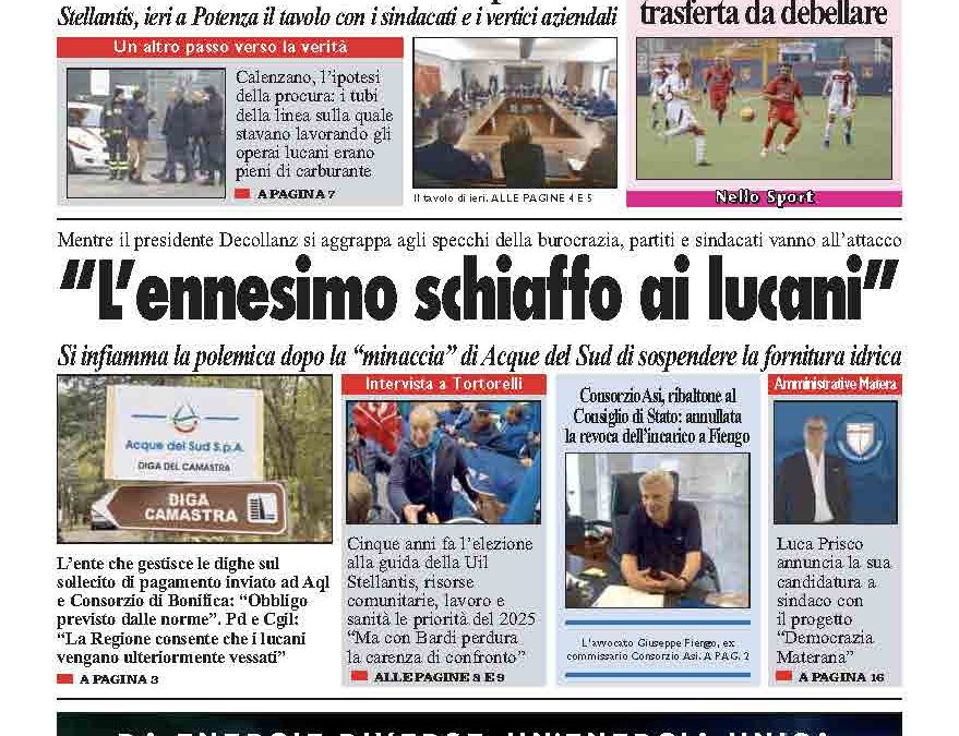 Sabato 11 gennaio 2025