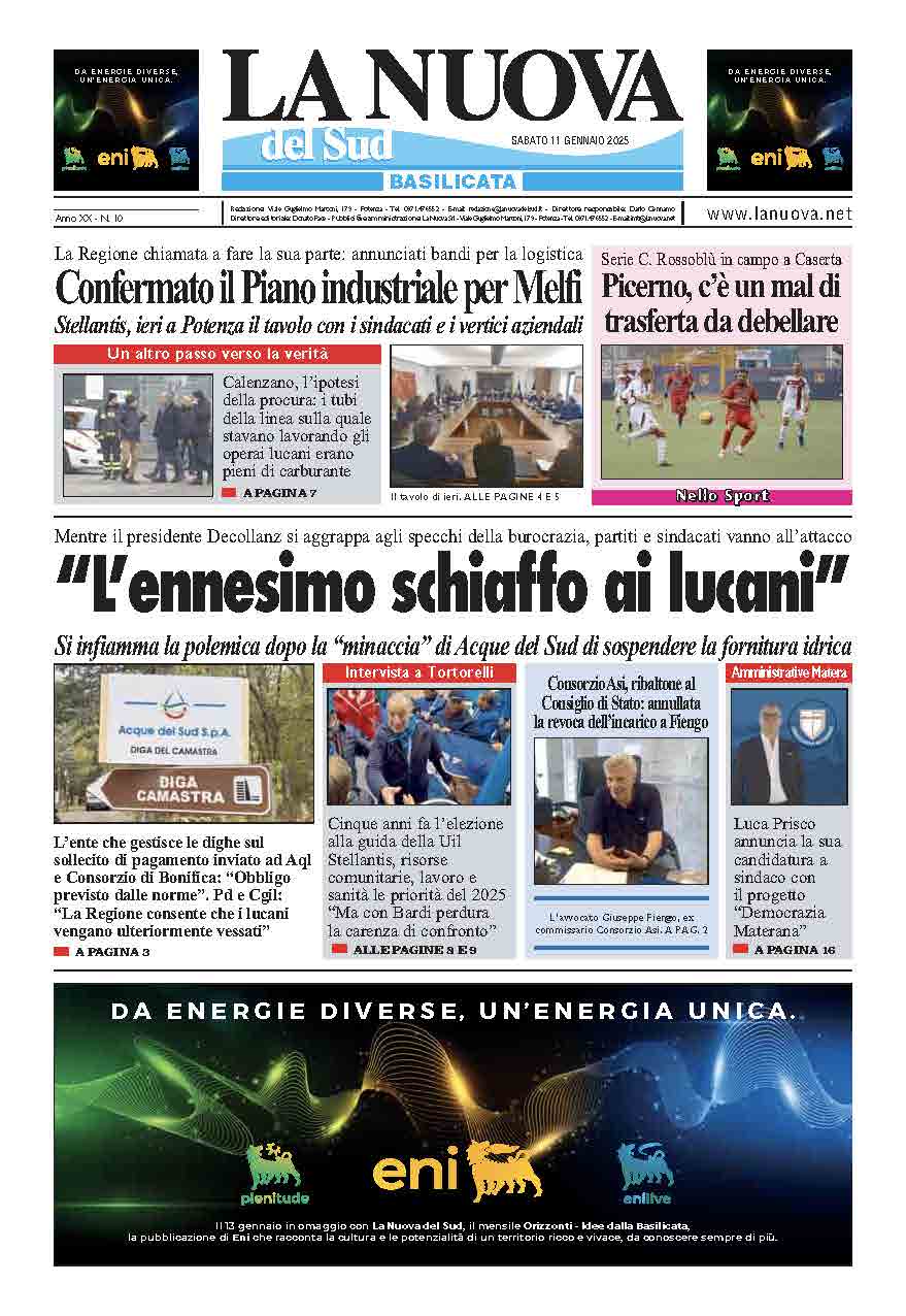 Sabato 11 gennaio 2025