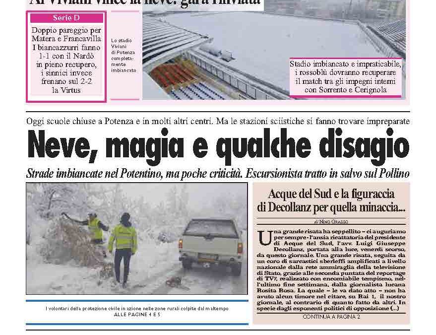 Lunedì 13 gennaio 2025