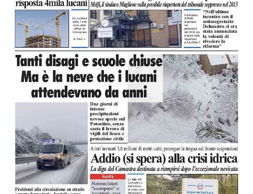 Martedì 14 genaio 2025