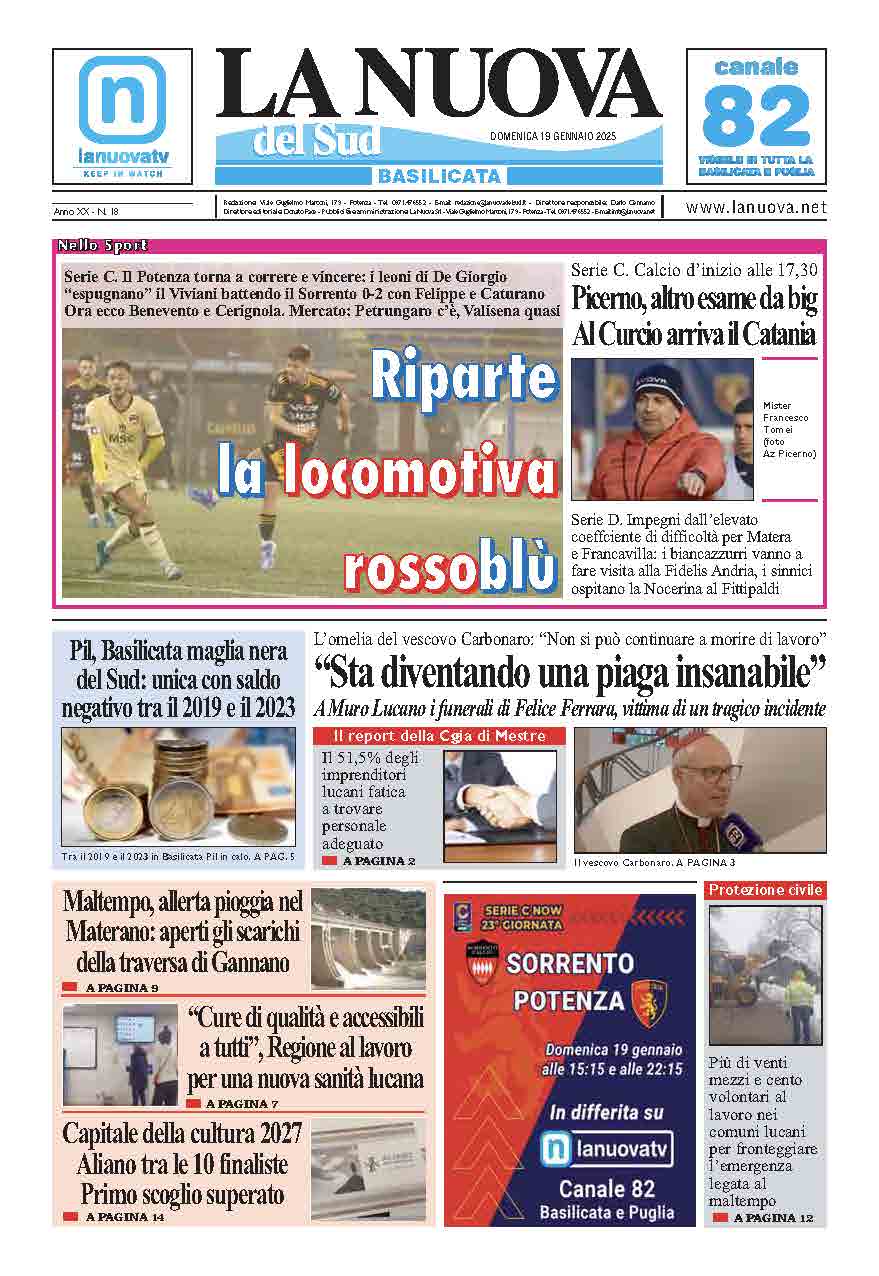 Domenica 19 gennaio 2025