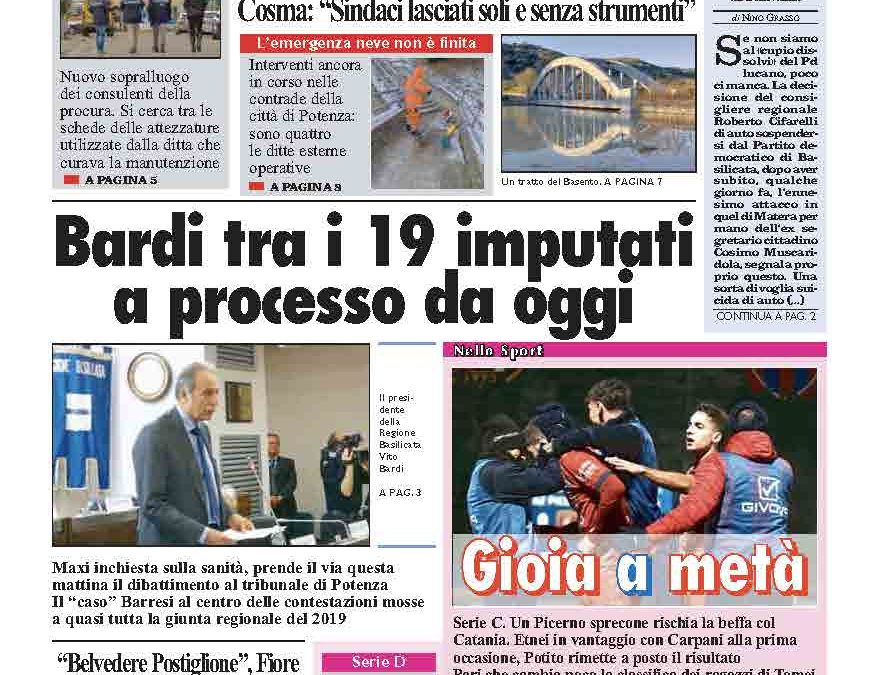 Lunedì 20 gennaio 2025
