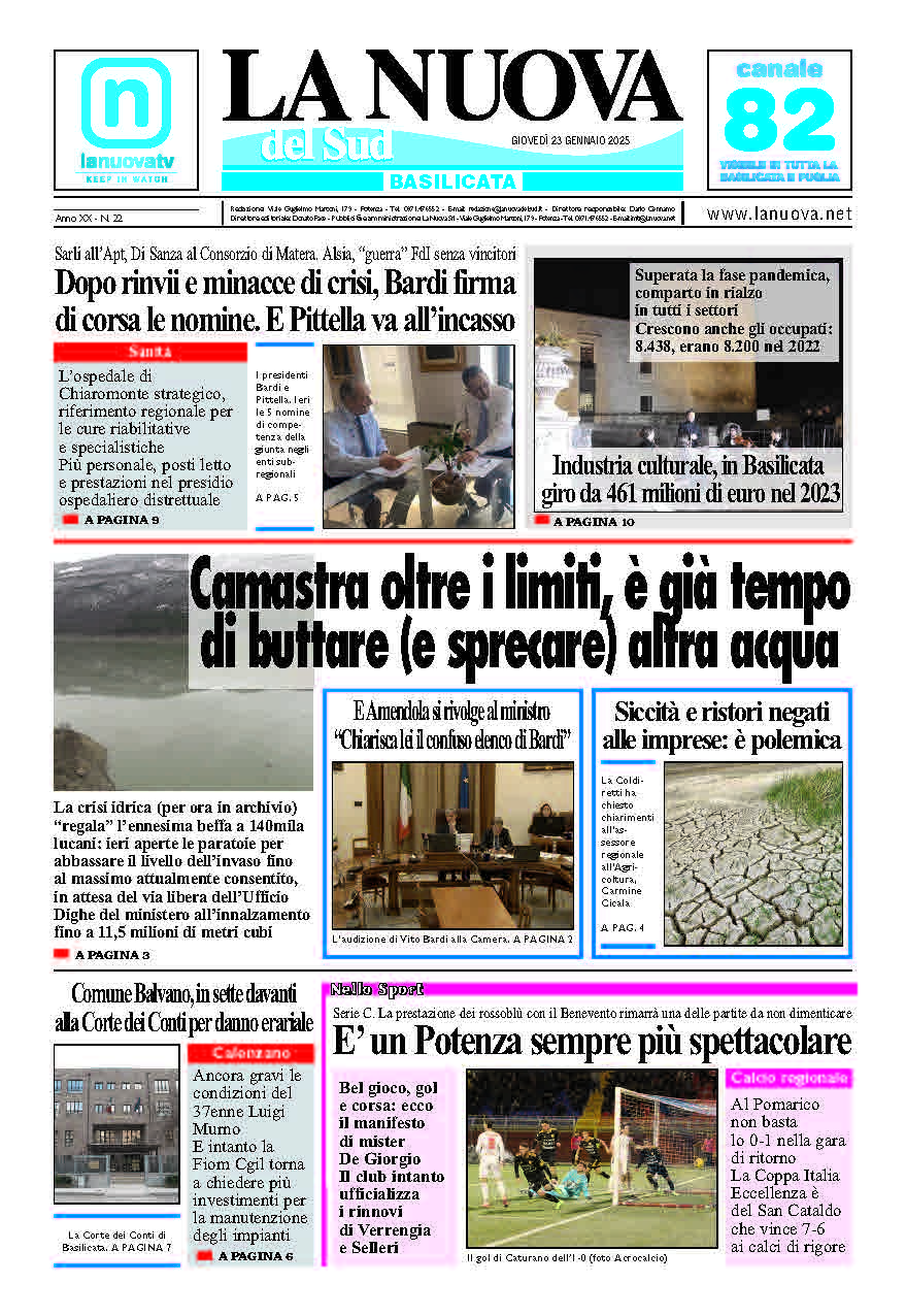 Giovedì 23 gennaio 2025