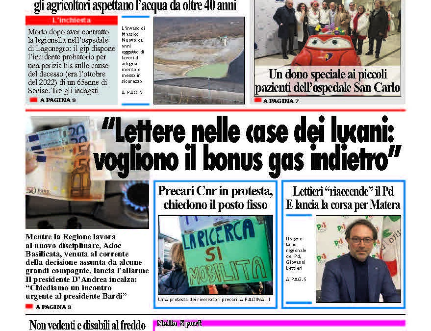 Giovedì 30 gennaio 2025
