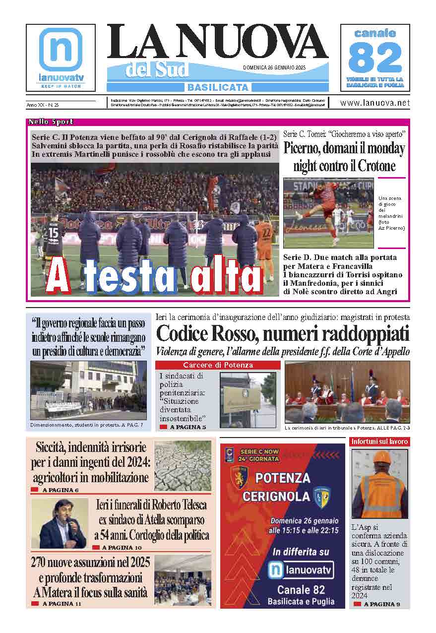 Domenica 26 gennaio 2025