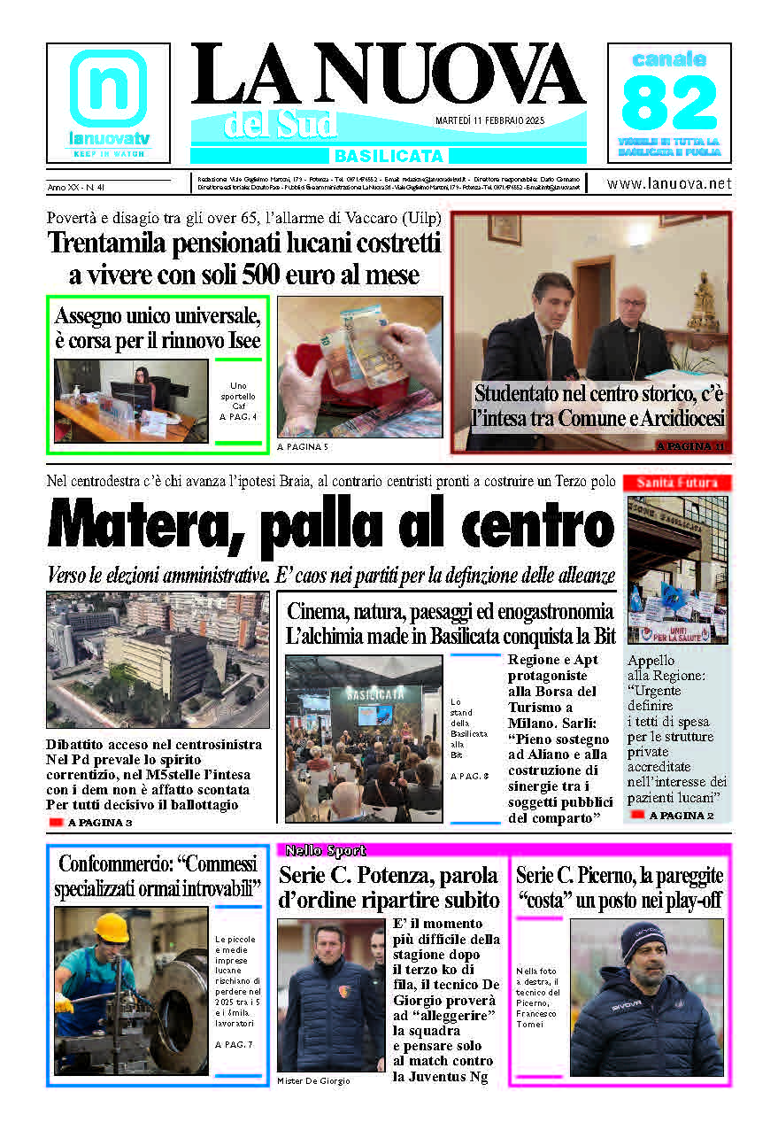Martedì 11 febbraio 2025