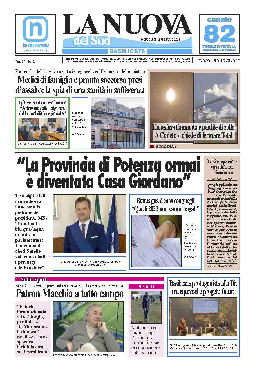 Mercoledì 12 febbraio 2025
