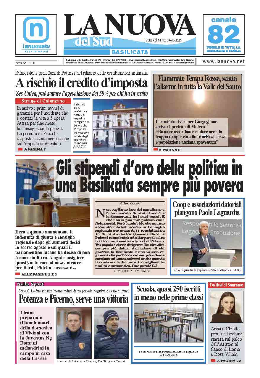 Venerdì 14 febbraio 2025