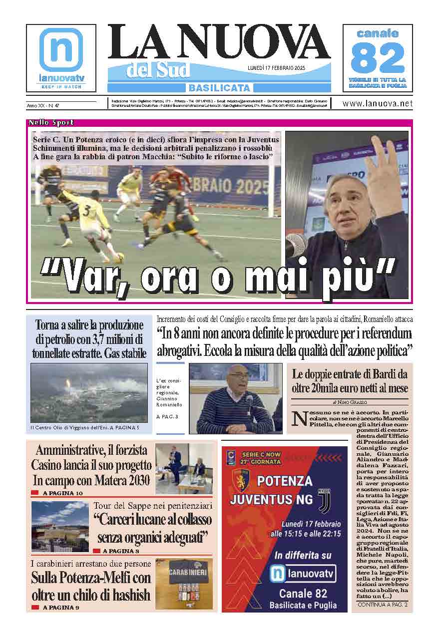 Lunedì 17 Febbraio 2025