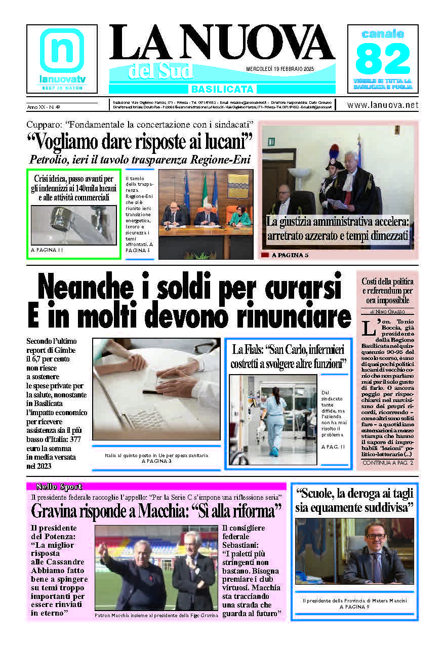 Mercoledì 19 febbraio 2025