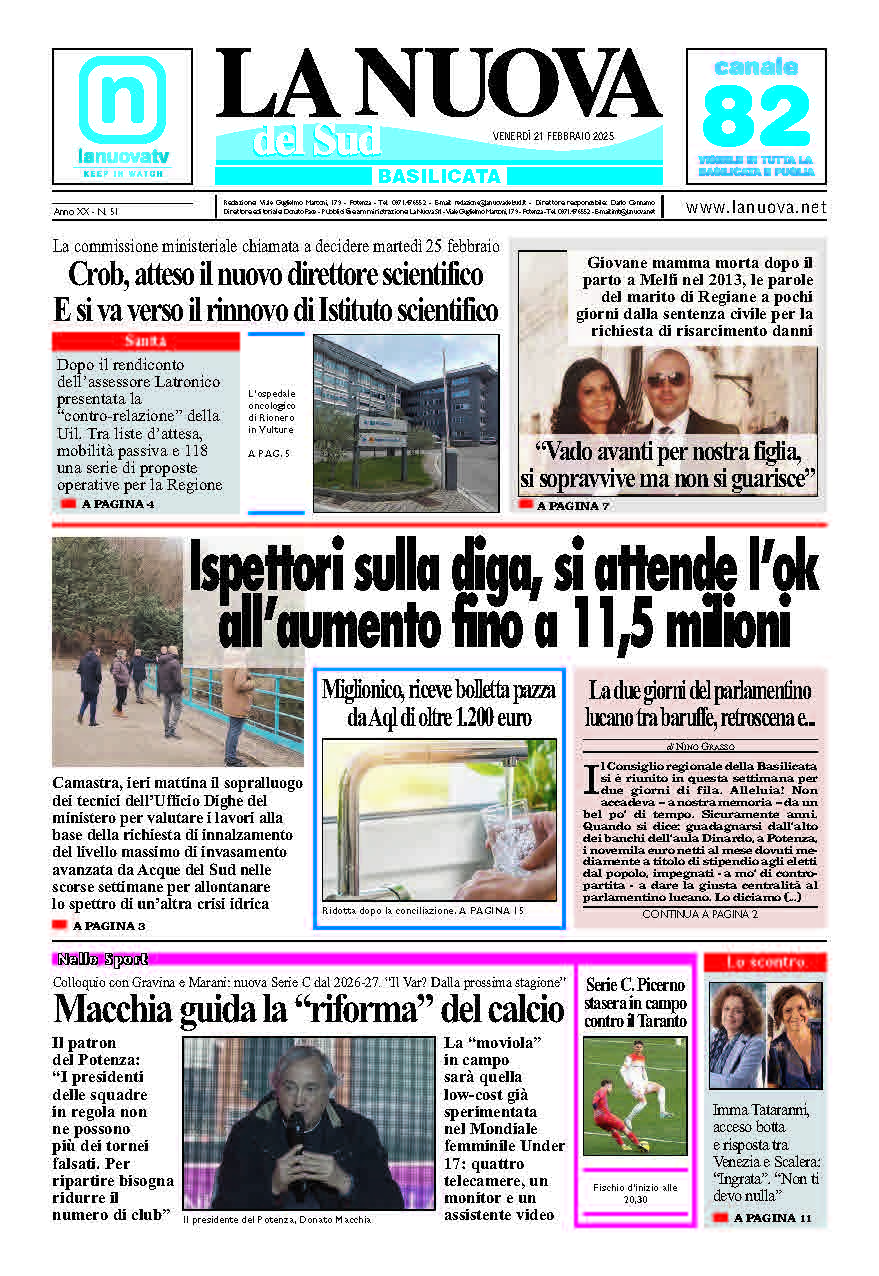 Venerdì 21 febbraio 2025