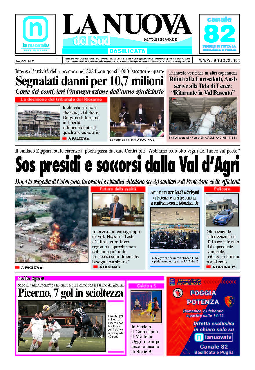 Sabato 22 febbraio 2025