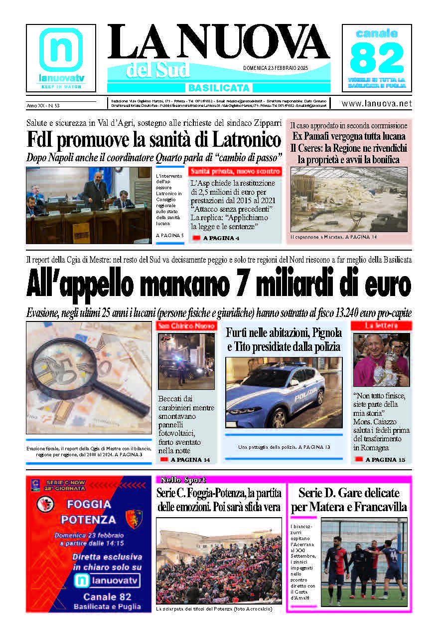 Domenica 23 febbraio 2025