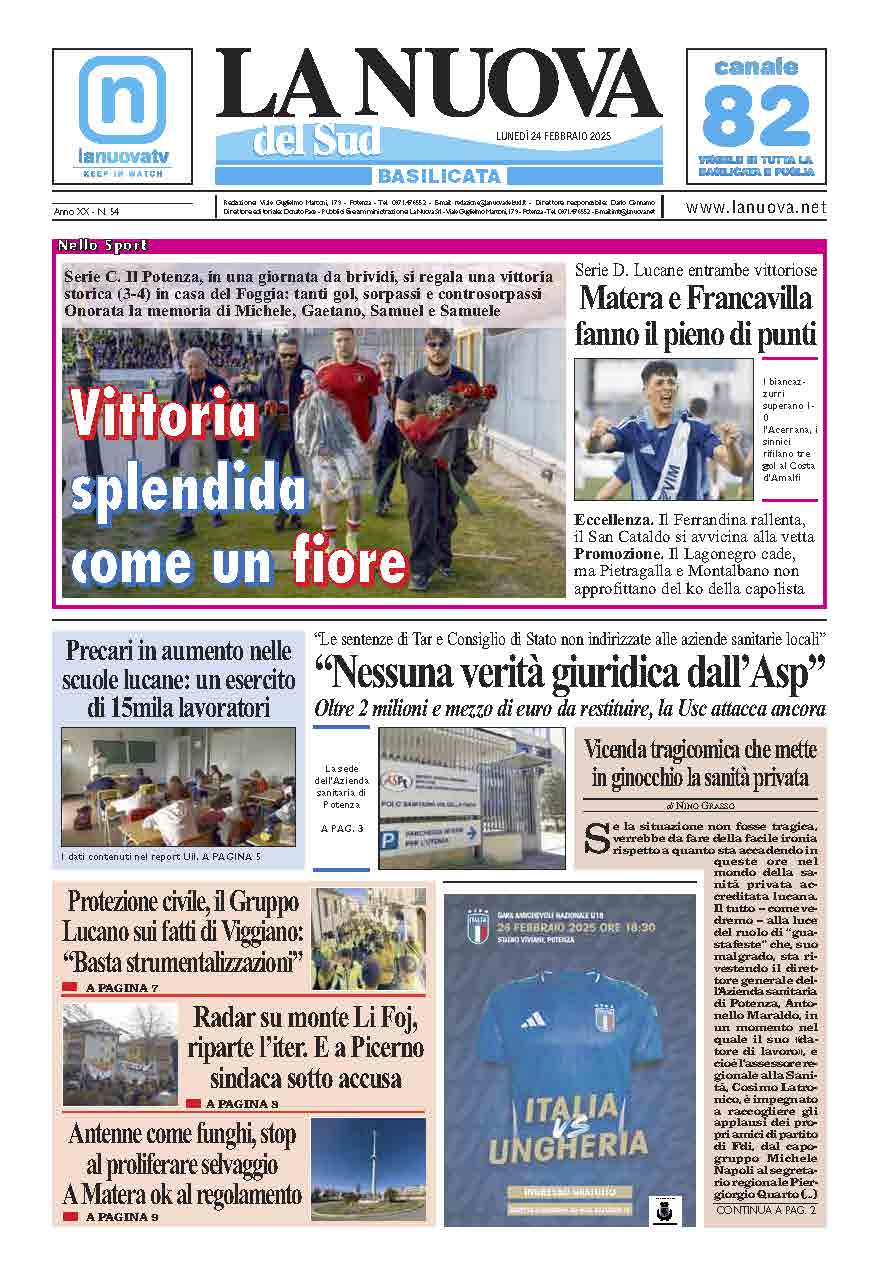 Lunedì 24 Febbraio 2025