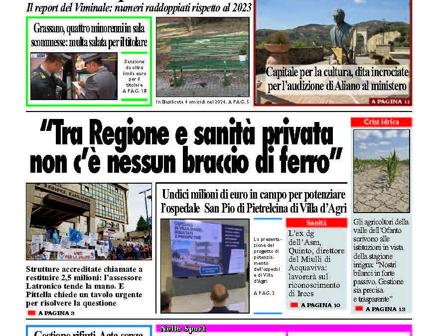 Martedì 25 febbraio 2025