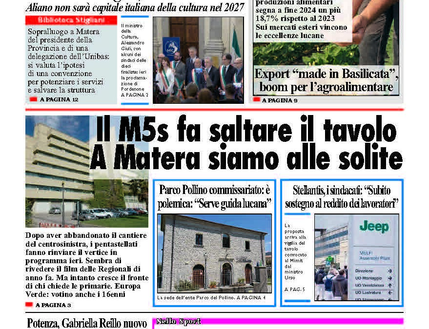 Giovedì 13 marzo 2025