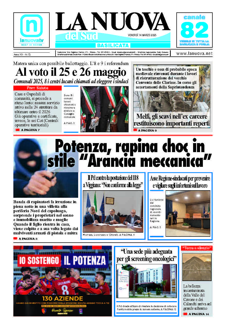 Venerdì 14 marzo 2025
