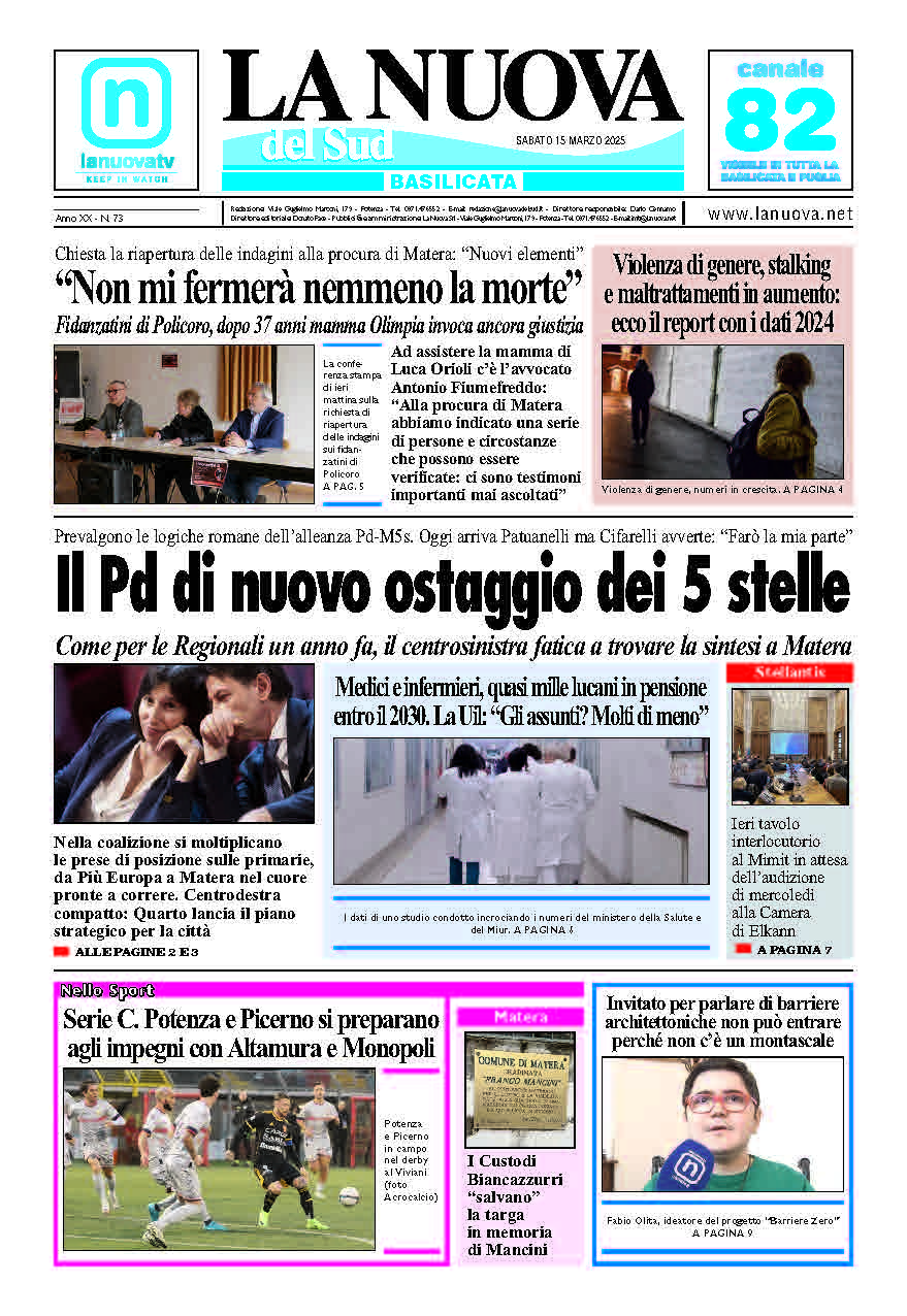 Sabato 15 marzo 2025