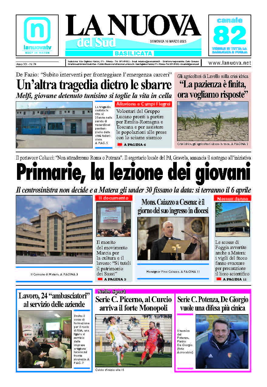 Domenica 16 marzo 2025