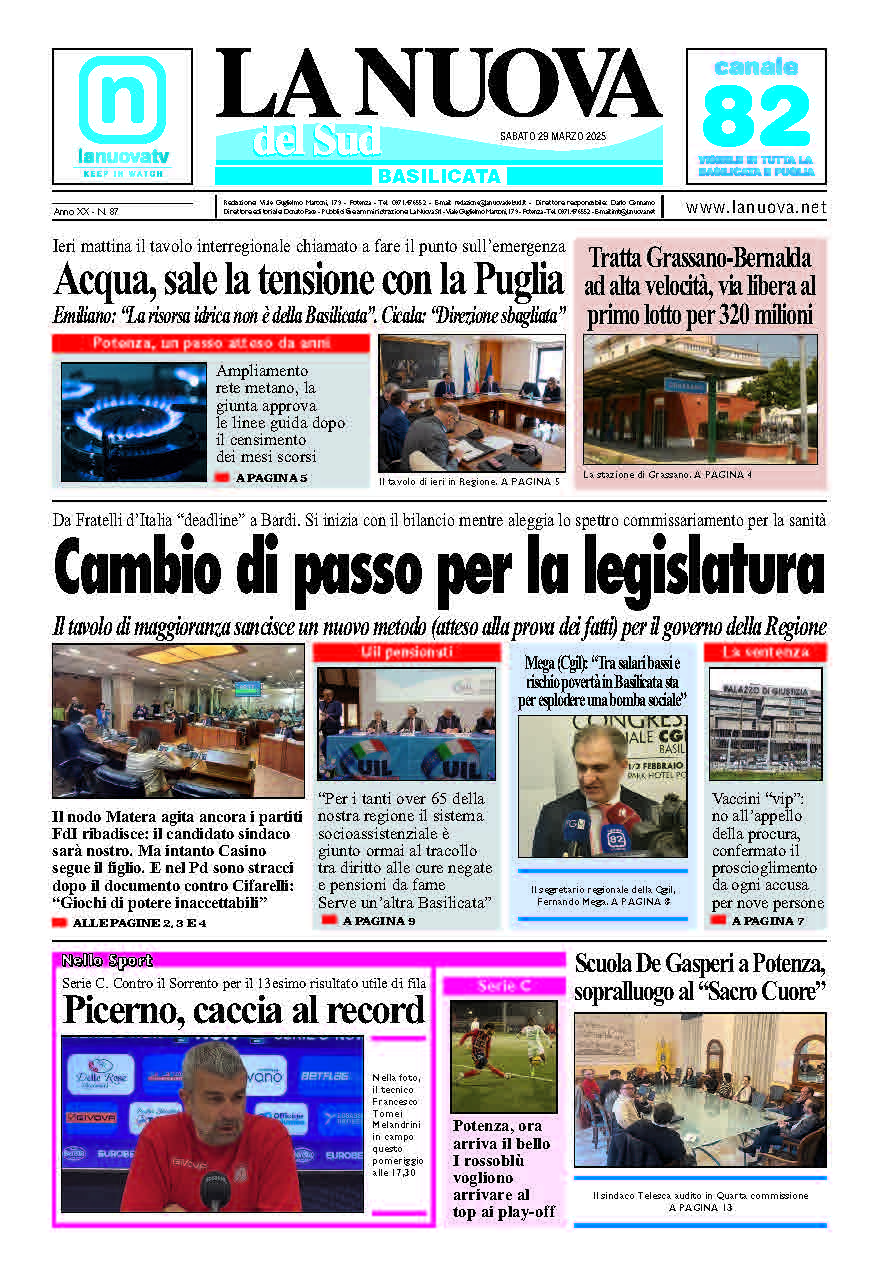 Sabato 29 marzo 2025