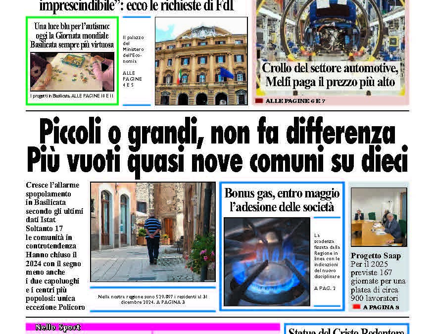 Mercoledì 2 aprile 2025