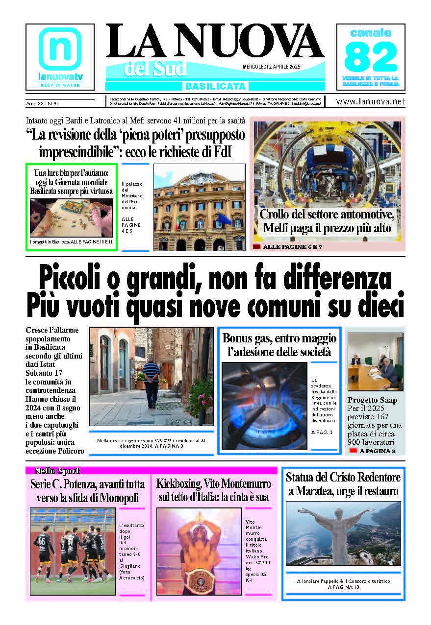 Mercoledì 2 aprile 2025