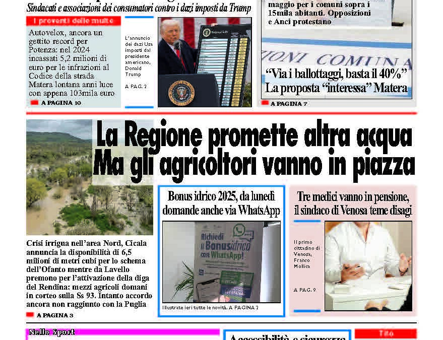 Venerdì 4 aprile 2025