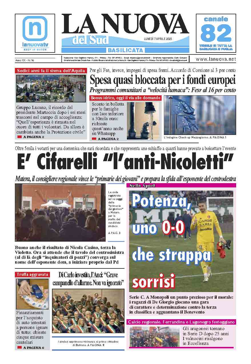 Lunedì 7 aprile 2025