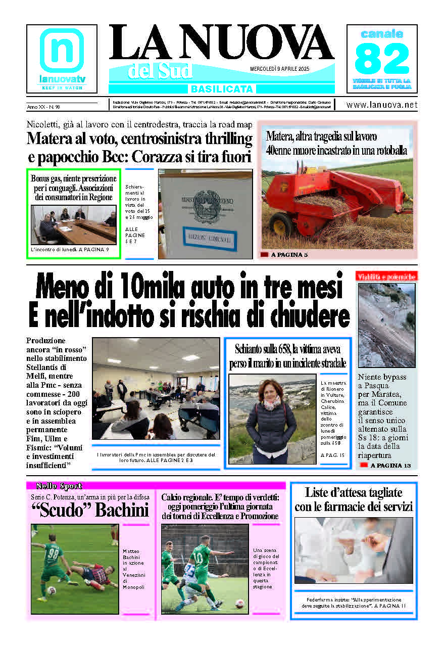 Mercoledì 9 aprile 2025