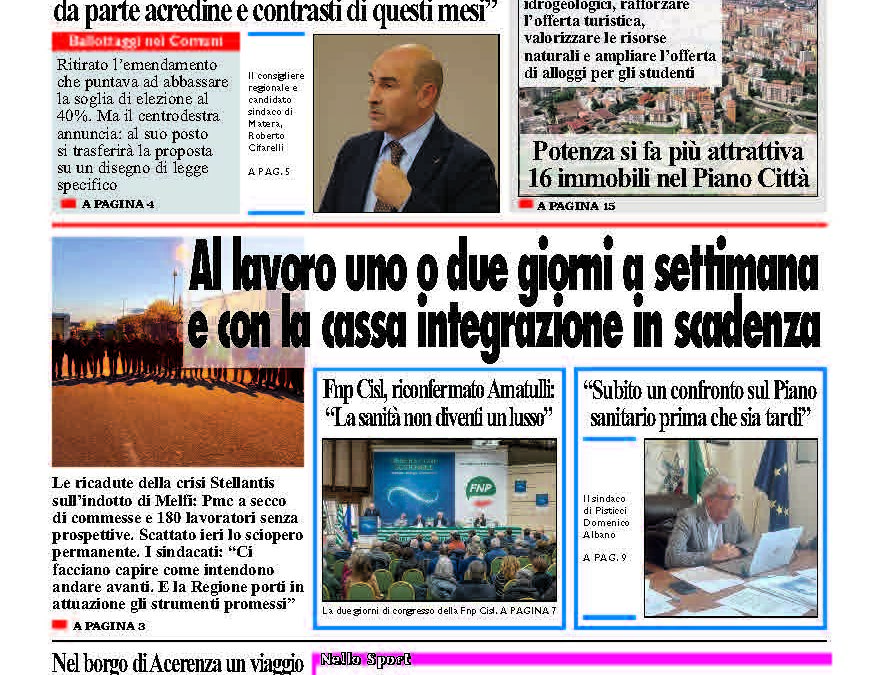 Giovedì 10 aprile 2025