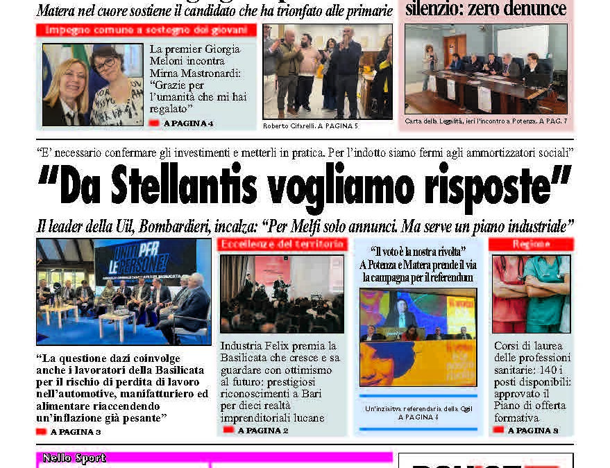 Sabato 12 aprile 2025