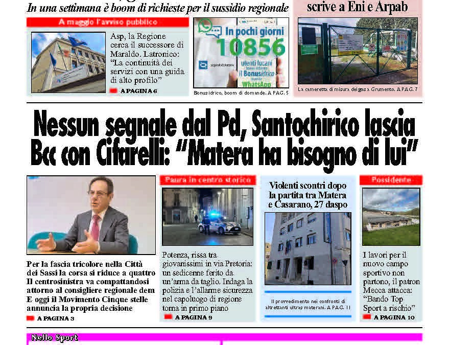Sabato 19 aprile 2025