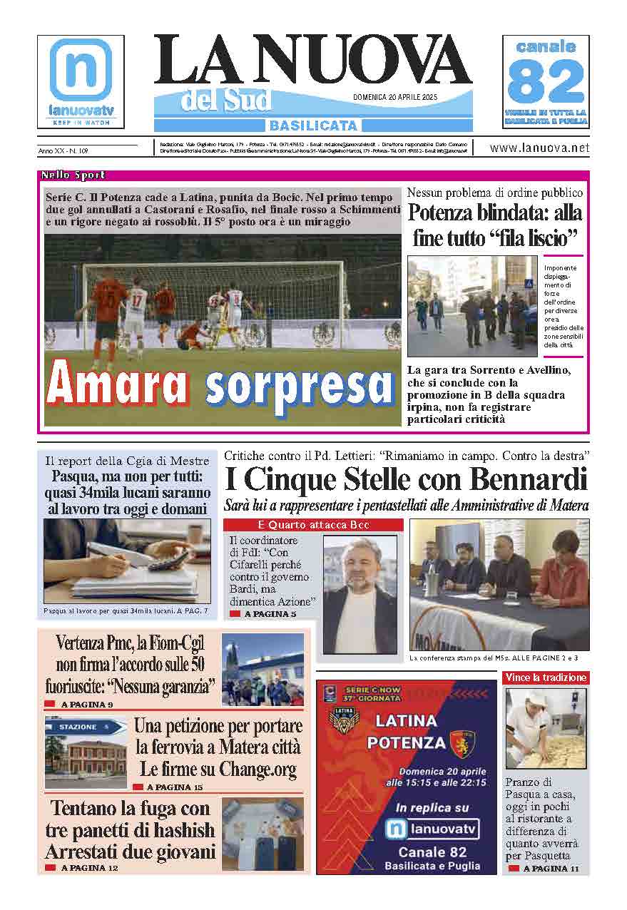 Domenica 20 aprile 2025